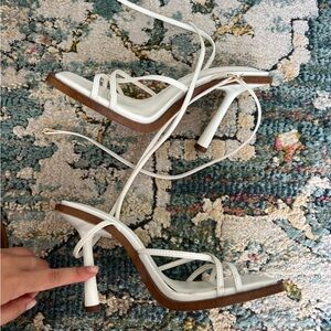 Zara White Heels
